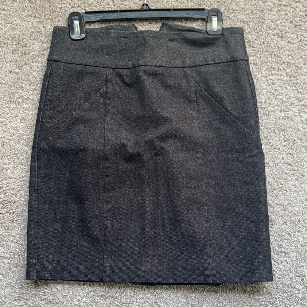 Black Denim Women's Skirt
